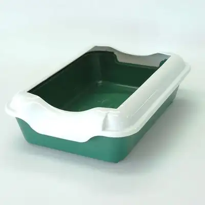 Купить homecat туалет для кошек, зеленый с бортиком
