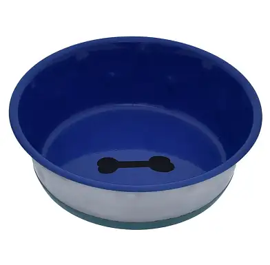 Tappi Хади миска металлическая нескользящая для собак и кошек, синяя